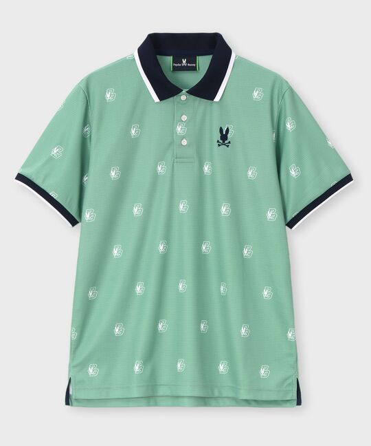 [GOLF]カレッジモノグラムプリント ポロシャツ