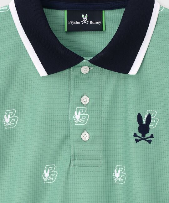 [GOLF]カレッジモノグラムプリント ポロシャツ