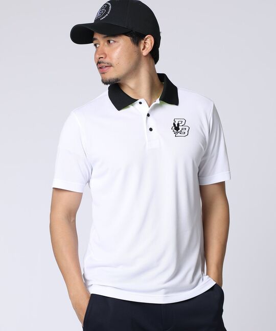 [GOLF]ライトカノコ サークルロゴ刺繍ポロシャツ