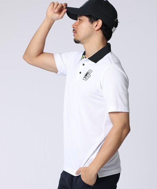 [GOLF]ライトカノコ サークルロゴ刺繍ポロシャツ