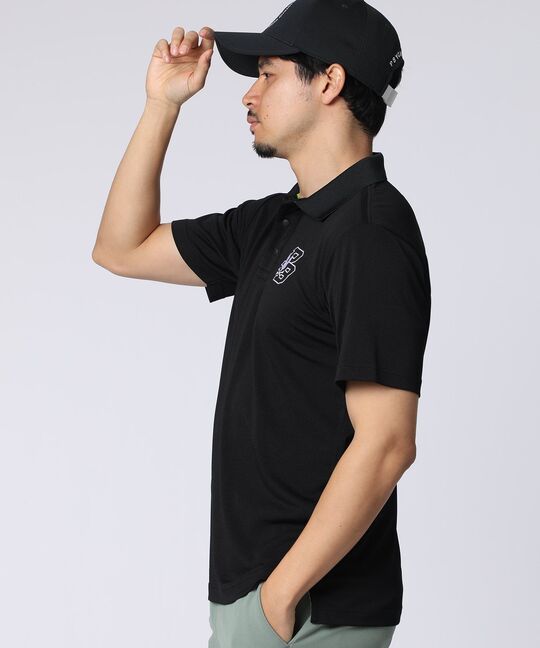 [GOLF]ライトカノコ サークルロゴ刺繍ポロシャツ