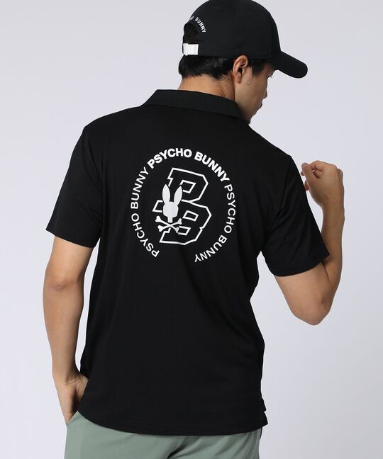 [GOLF]ライトカノコ サークルロゴ刺繍ポロシャツ