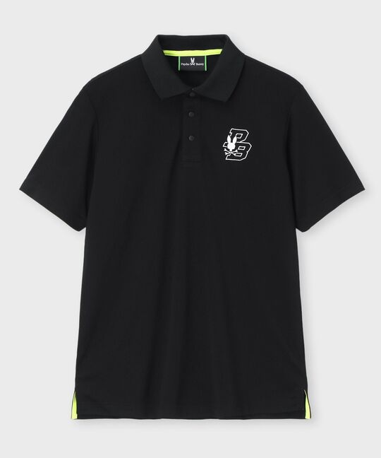 [GOLF]ライトカノコ サークルロゴ刺繍ポロシャツ