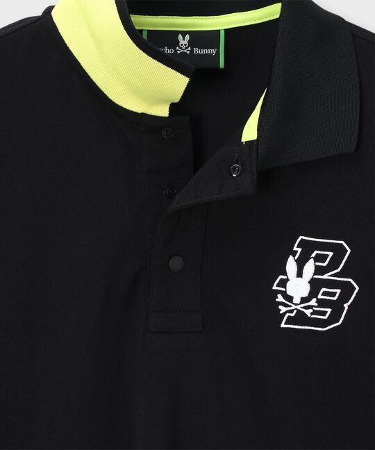 [GOLF]ライトカノコ サークルロゴ刺繍ポロシャツ