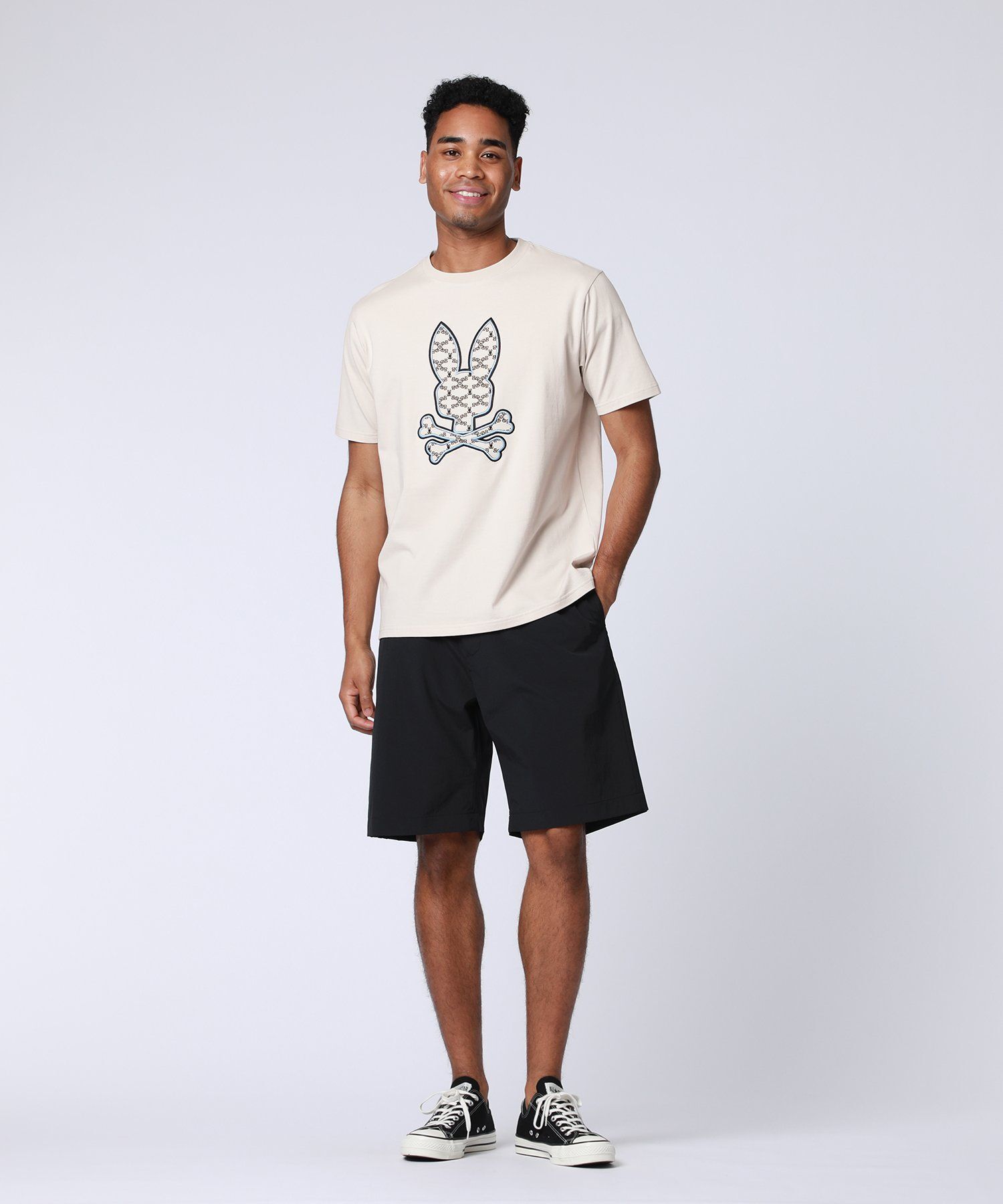 3D刺繍グラフィックTシャツ｜Psycho Bunny｜サイコバニー 公式ブランド