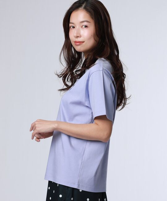 [WOMEN]グラデバニー シルケットスムースＴシャツ