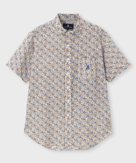 [LIBETY]フラワープリントシャツ