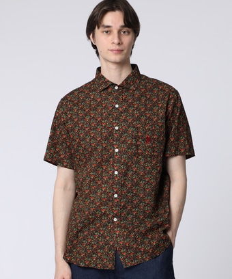 [LIBETY]フラワープリントシャツ