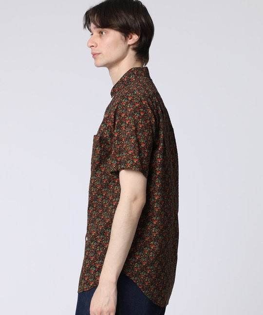 [LIBETY]フラワープリントシャツ