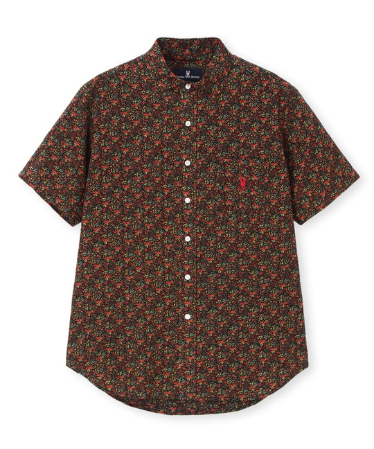 [LIBETY]フラワープリントシャツ