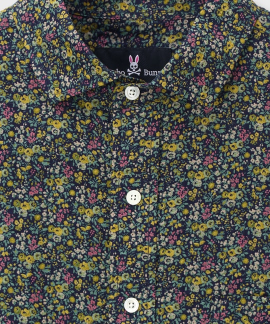 [LIBETY]フラワープリントシャツ