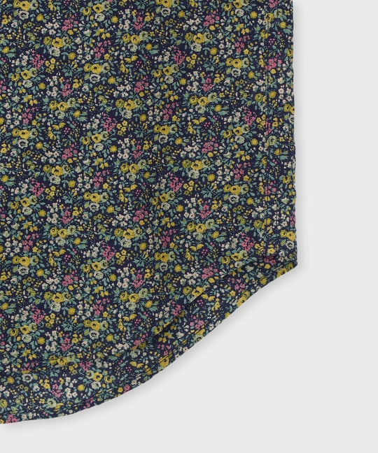 [LIBETY]フラワープリントシャツ