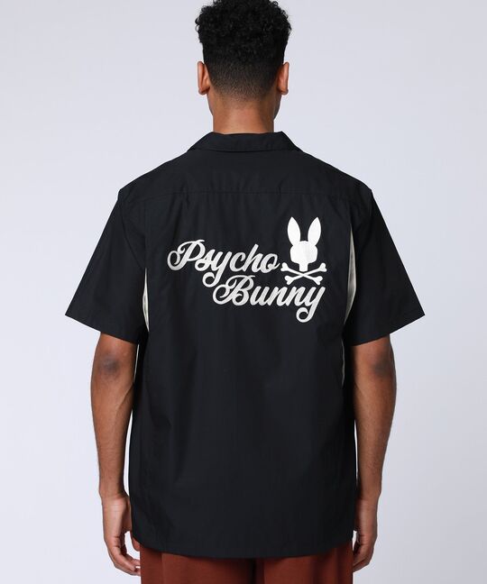 オープンカラー ボーリングシャツ