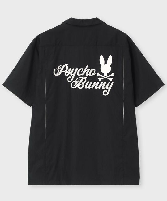 オープンカラー ボーリングシャツ