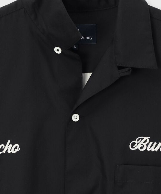 オープンカラー ボーリングシャツ