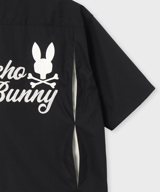 オープンカラー ボーリングシャツ