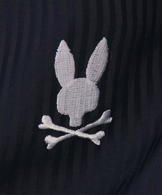 [WOMEN]シースルーストライプ ドロップショルダーシャツ