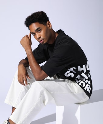 [WEB限定]サイドロゴ ビッグシルエット 　Tシャツ