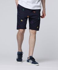 カラフルロゴパターン コットンツイル ショーツ