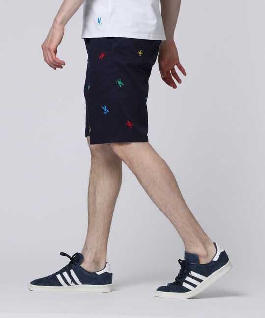 カラフルロゴパターン コットンツイル ショーツ