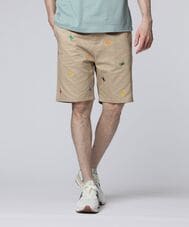 カラフルロゴパターン コットンツイル ショーツ