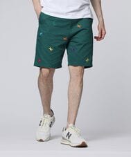 カラフルロゴパターン コットンツイル ショーツ