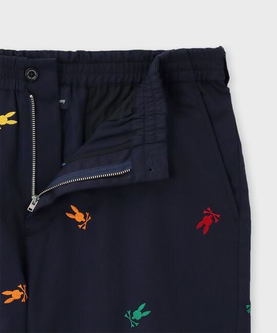 カラフルロゴパターン コットンツイル ショーツ