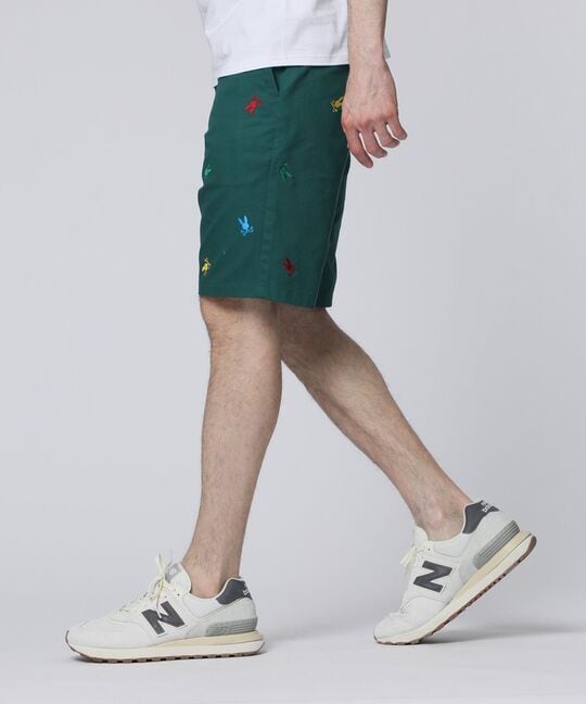 カラフルロゴパターン コットンツイル ショーツ