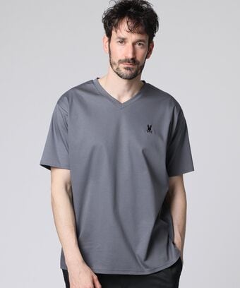 シルケットスムース Vネック 　Tシャツ