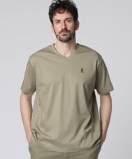 シルケットスムース Vネック Tシャツ