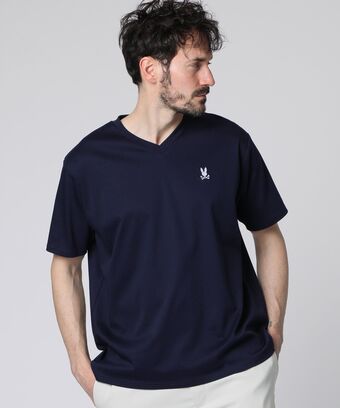 シルケットスムース Vネック 　Tシャツ