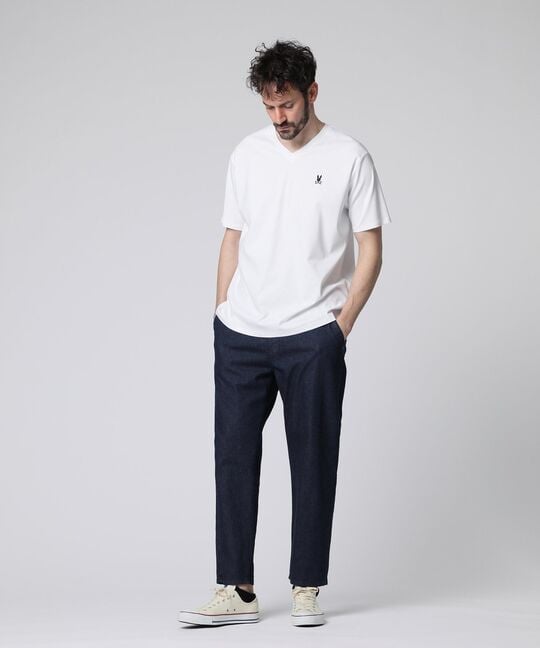 シルケットスムース Vネック Tシャツ