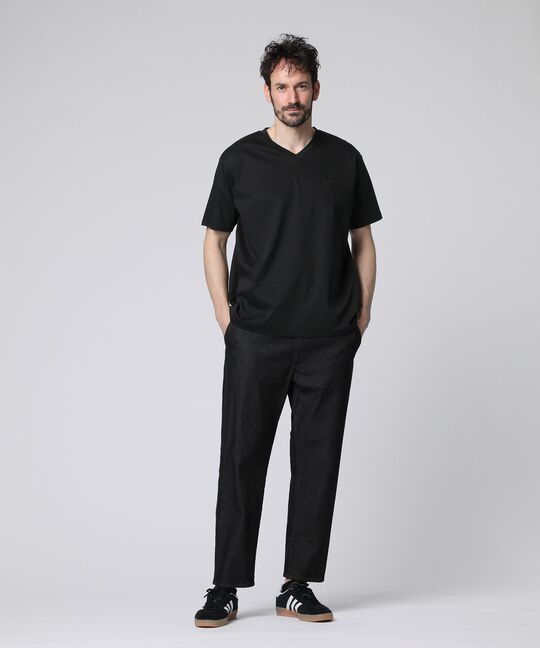 シルケットスムース Vネック Tシャツ