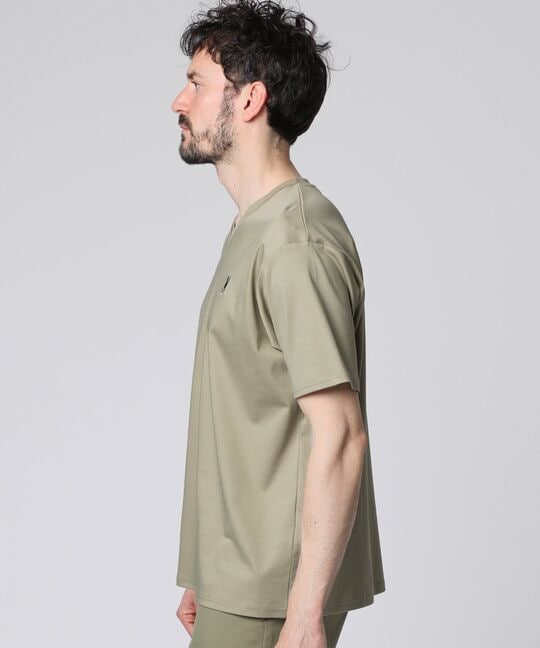 シルケットスムース Vネック Tシャツ