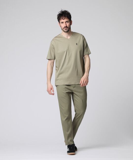 シルケットスムース Vネック Tシャツ