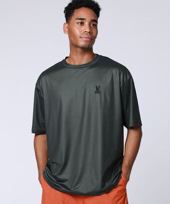 ファインメッシュ 　リラックスワンポイントロゴTシャツ