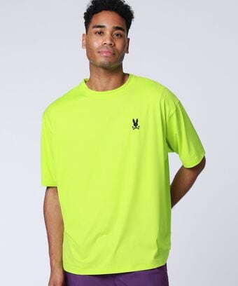 ファインメッシュ 　リラックスワンポイントロゴTシャツ