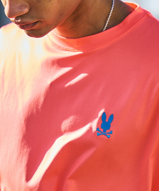 ファインメッシュ リラックスワンポイントロゴTシャツ