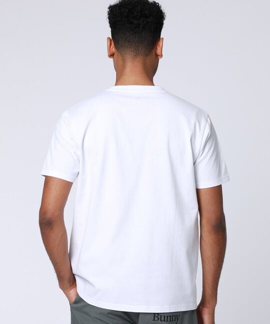 トロピカル アートワーク ピマコットンTシャツ