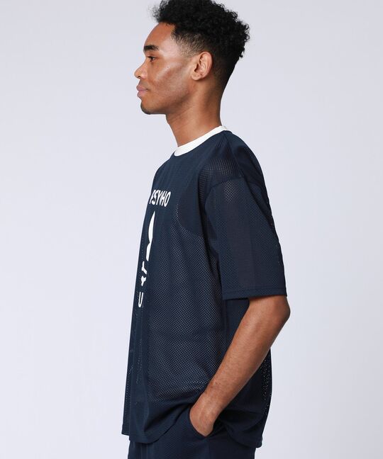 カレッジカラーメッシュ セットアップTシャツ