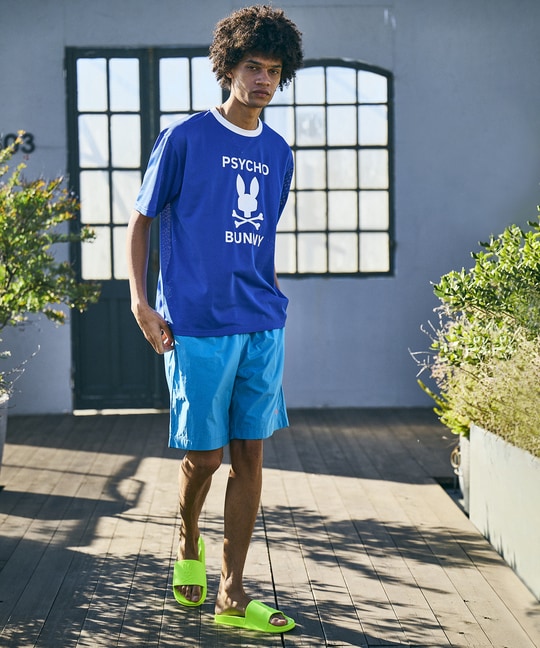 カレッジカラーメッシュ セットアップTシャツ