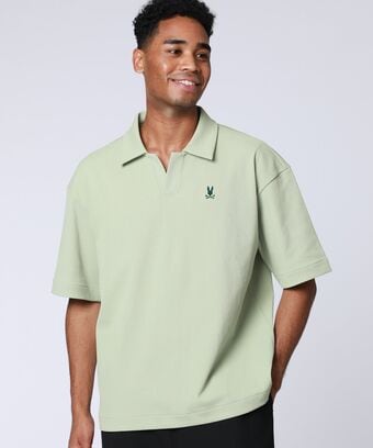 ポップコーンニット リラックス スキッパーシャツ