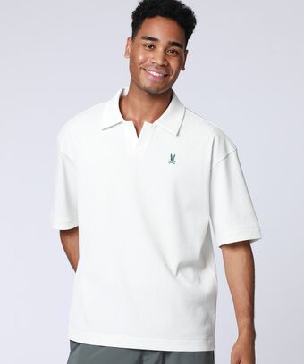 ポップコーンニット リラックス スキッパーシャツ