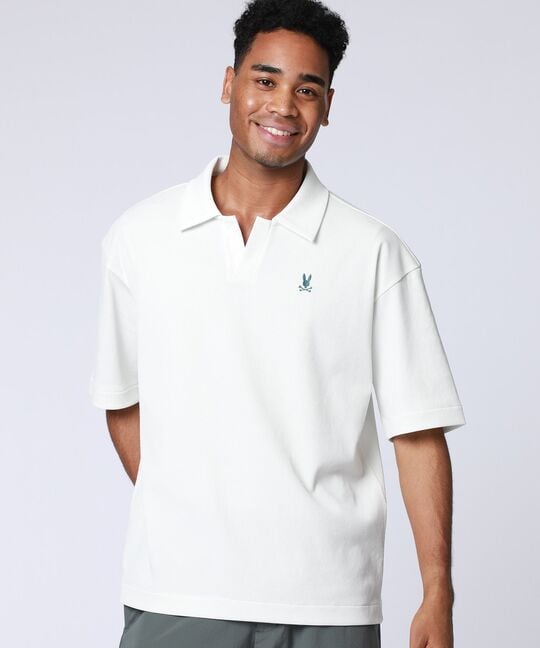 ポップコーンニット リラックス スキッパーシャツ