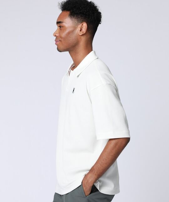 ポップコーンニット リラックス スキッパーシャツ