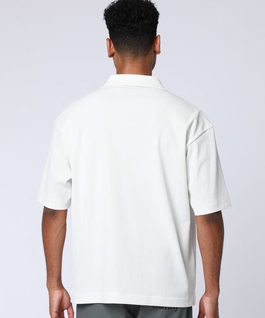 ポップコーンニット リラックス スキッパーシャツ