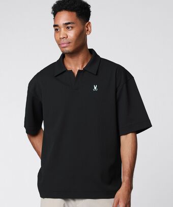 ポップコーンニット リラックス スキッパーシャツ