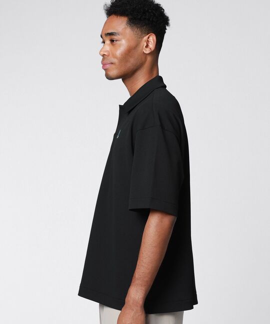 ポップコーンニット リラックス スキッパーシャツ