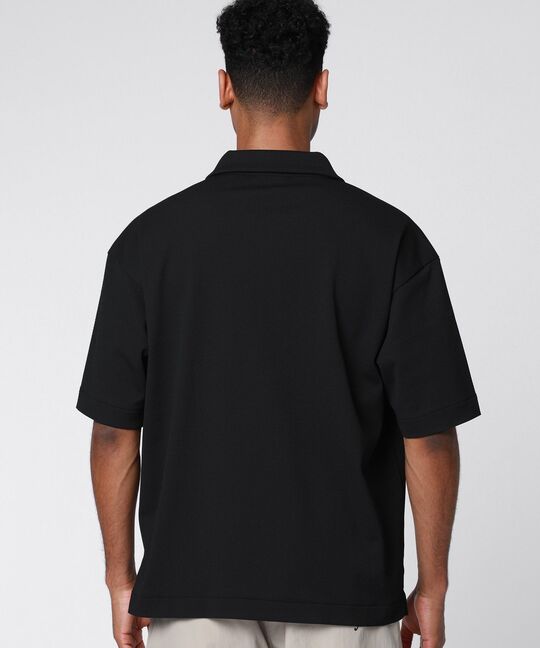 ポップコーンニット リラックス スキッパーシャツ