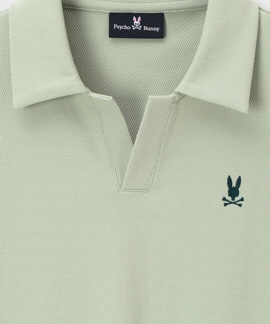 ポップコーンニット リラックス スキッパーシャツ